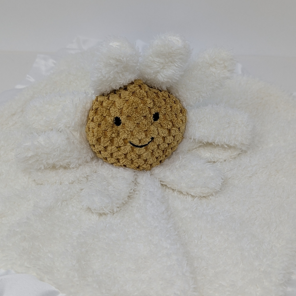 Apricot Lamb Lovey Daisy Baby Security Blanket Flower
